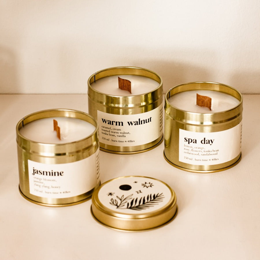 Petite Candle Box - 4 Mini Duftkerzen Im Glas - LIMA Cosmetics