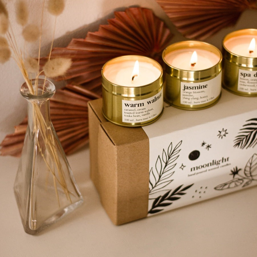 Duftkerzen in Geschenkbox