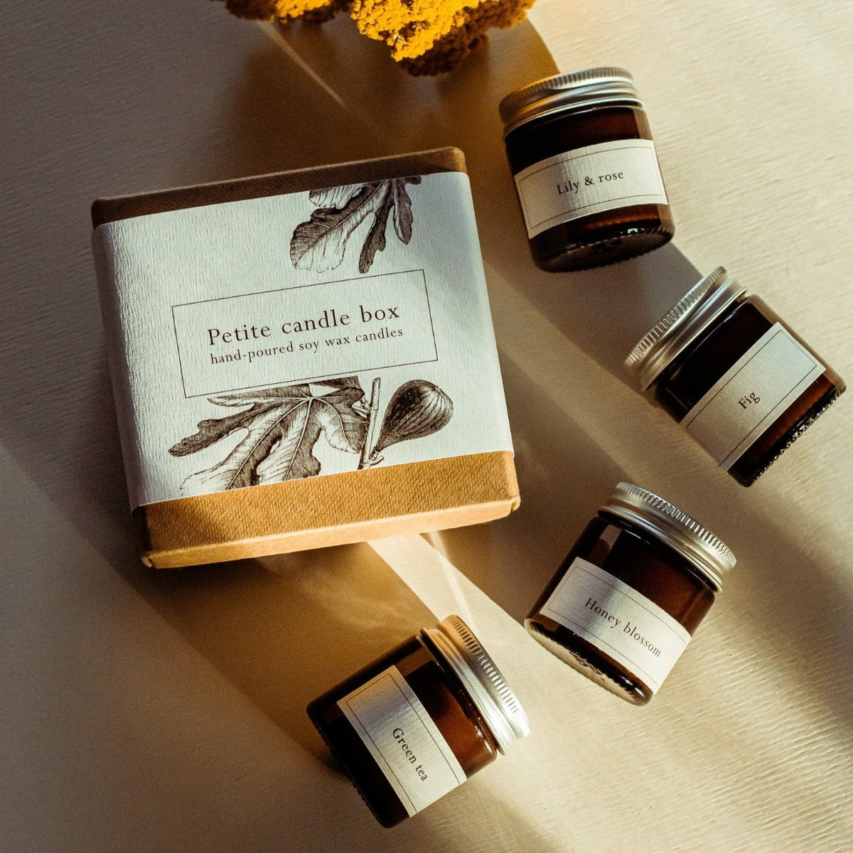 Mini Kerzen im Glas Geschenkset