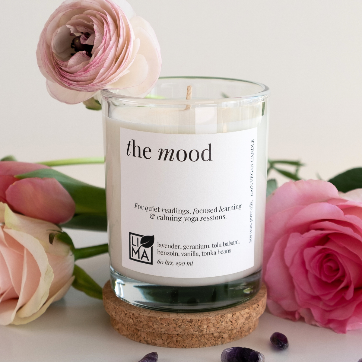 The Mood – Große Duftkerze mit beruhigendem Lavendel
