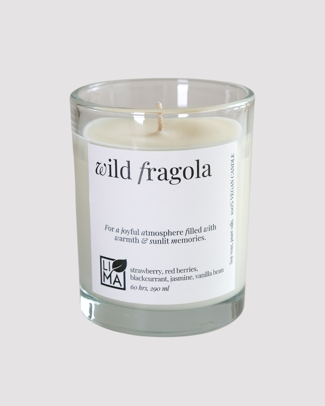 Grosse Wild fragola Kerze im Glas