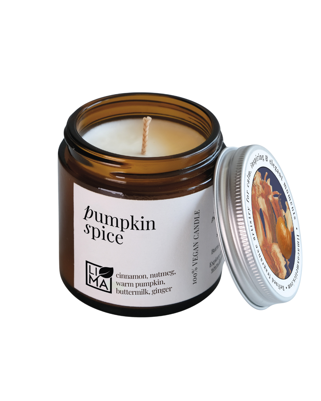 Duftkerze aus Sojawachs Pumpkin spice