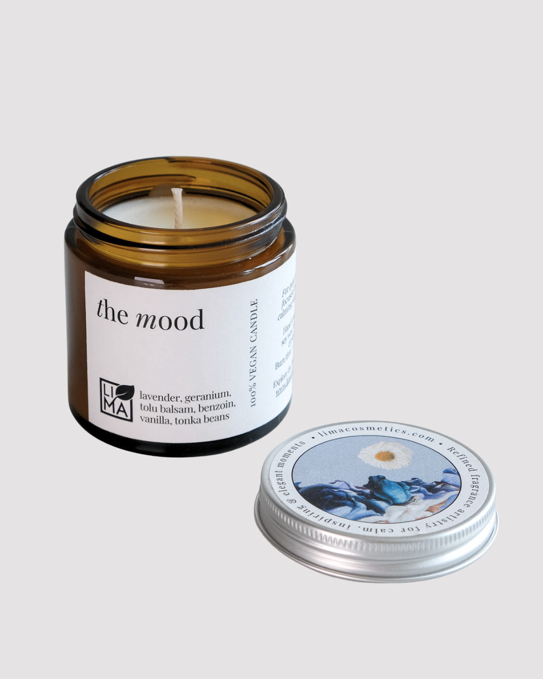 
                  
                    Kleine Kerze The mood im Bernsteinglas mir Deckel.
                  
                
