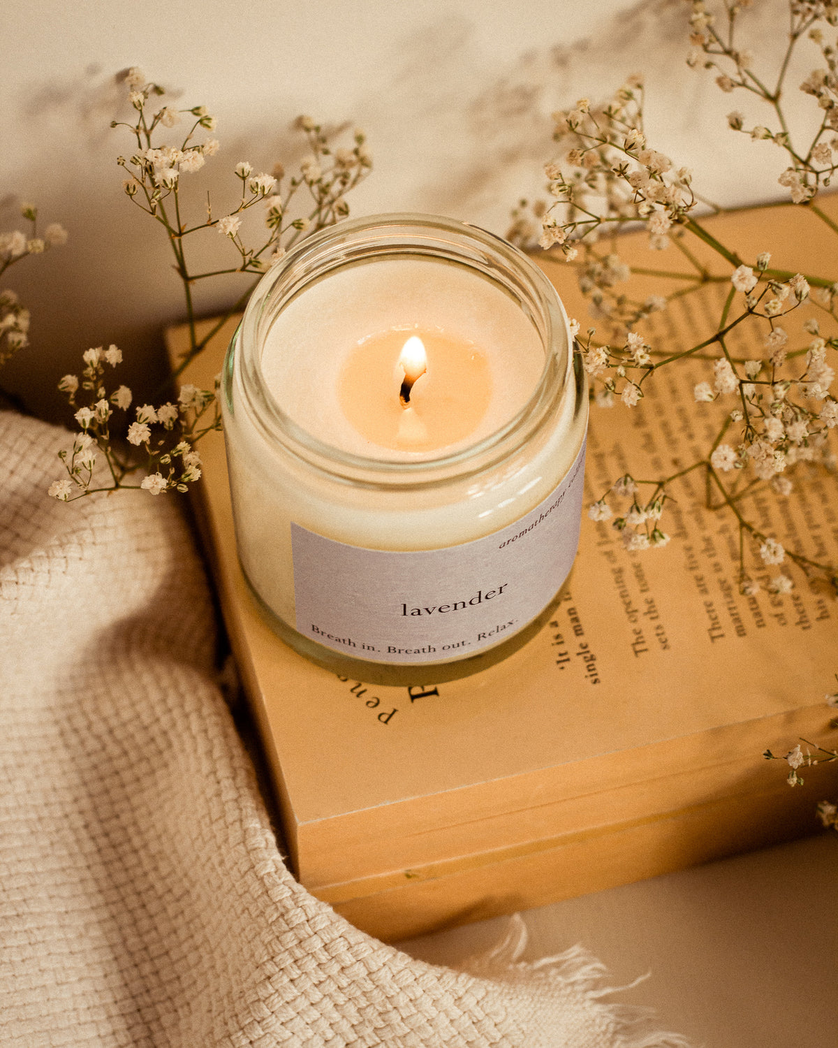 Lavender Aromakerze