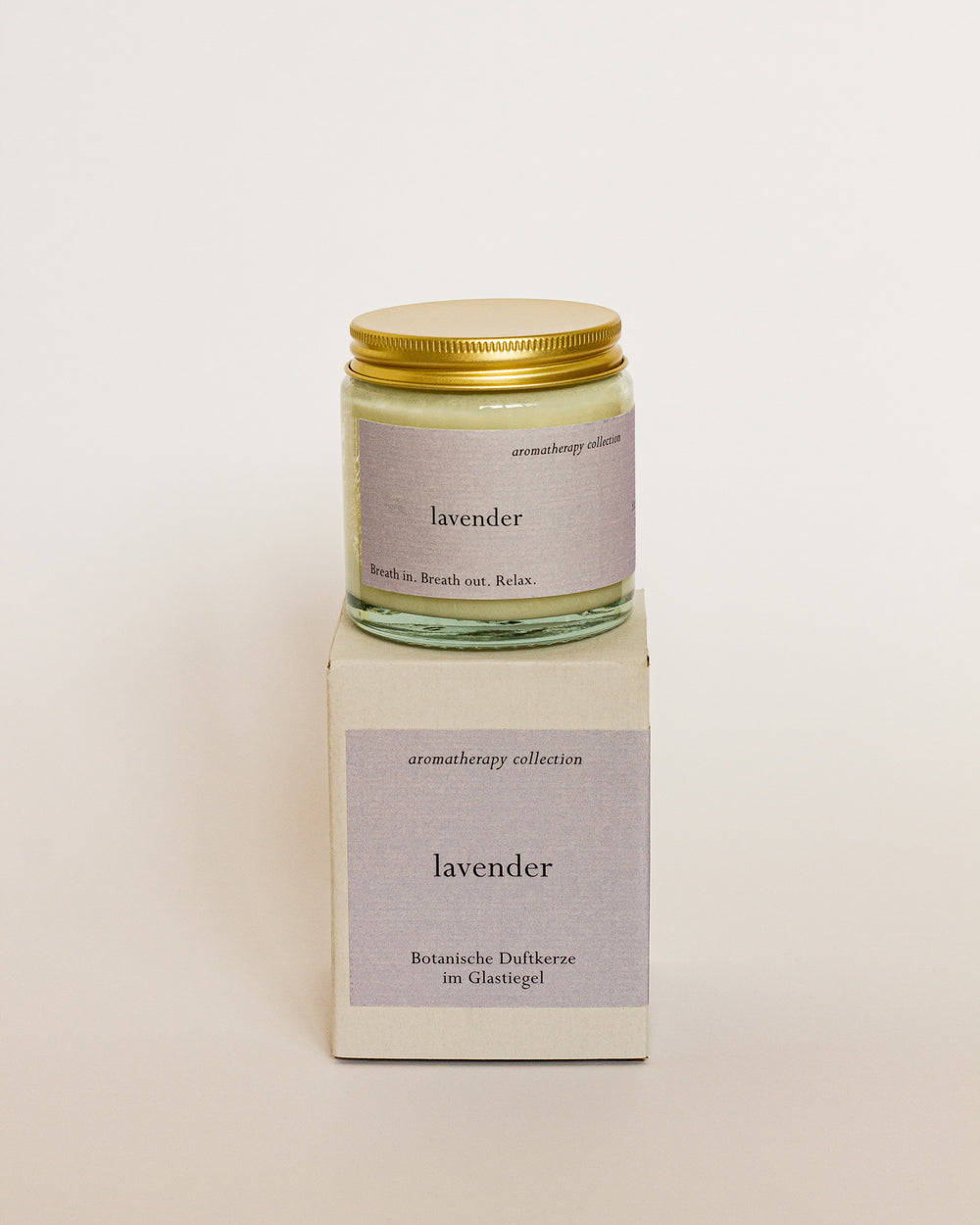 Lavender Aromakerze - natürliche Duftkerze